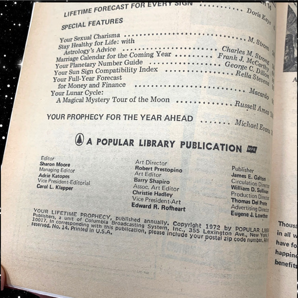 Vintage 1972-1973 Lifetime Prophecy Horoscope Magazine Astrology Guidebook - Picture 7 of 7